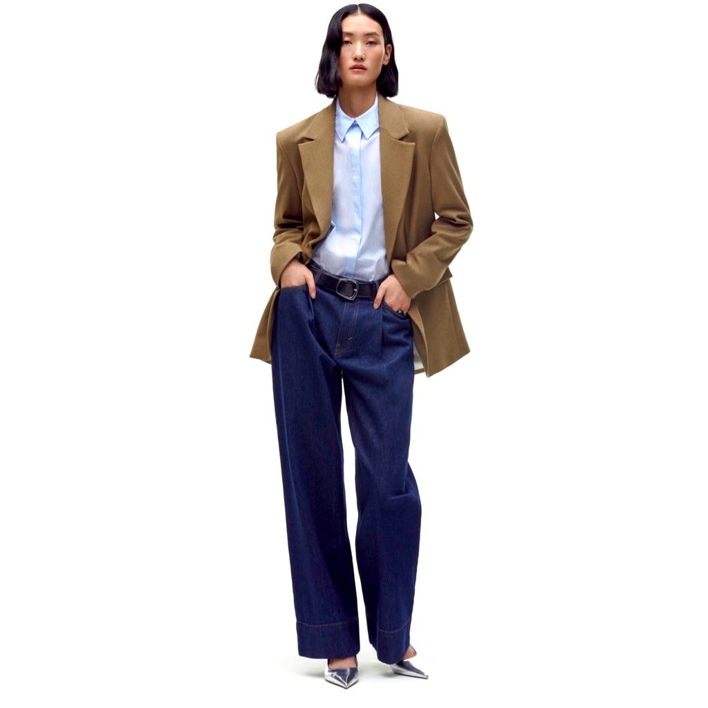 Buttoned Oversized Blazer